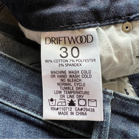 Driftwood Jackie High Rise Skinny Size 30 Blue Dark Wash Stretch Jeans - Picture 11 of 15
